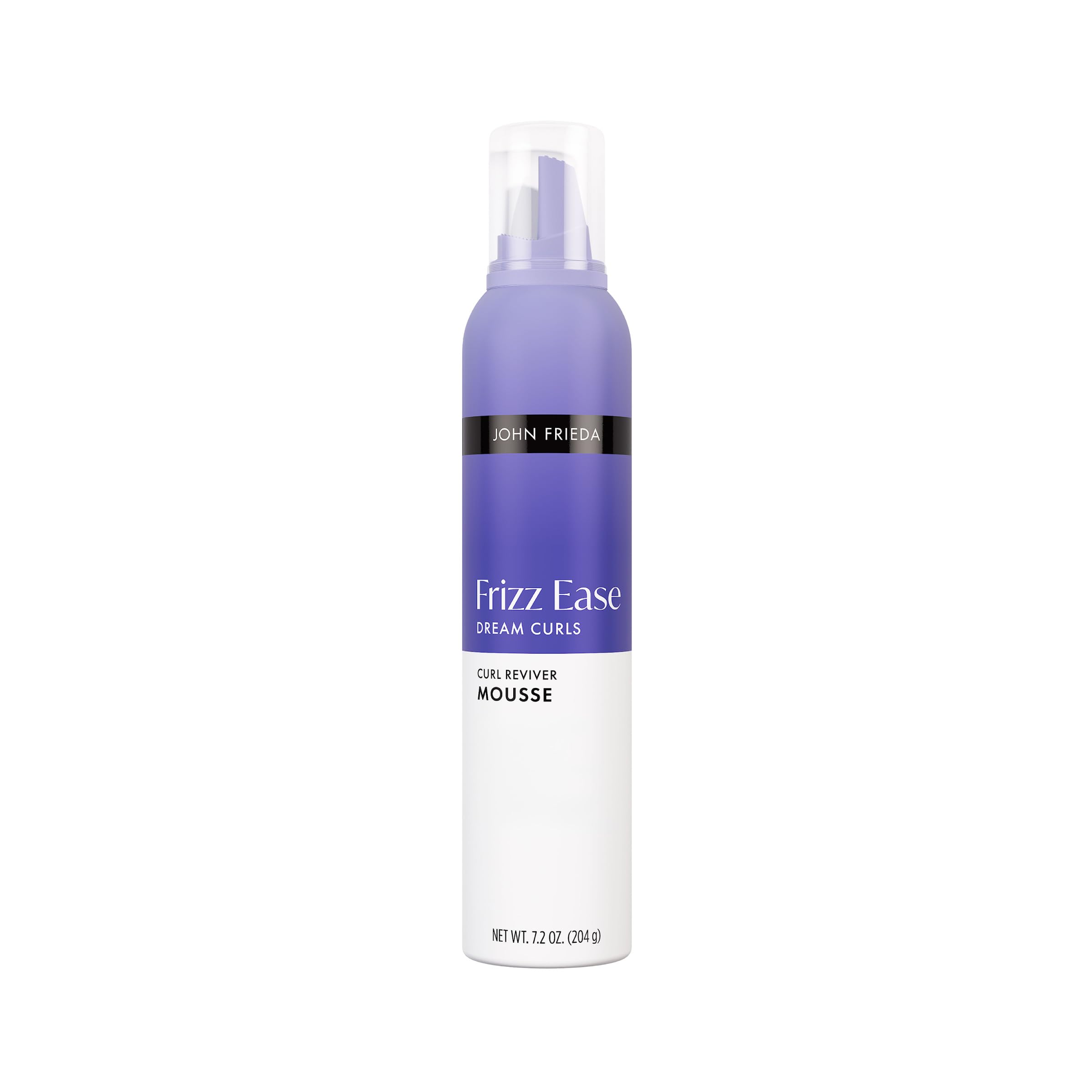 John Frieda Dream Curls Mousse bottle with pump delivers defined, frizz-free curls