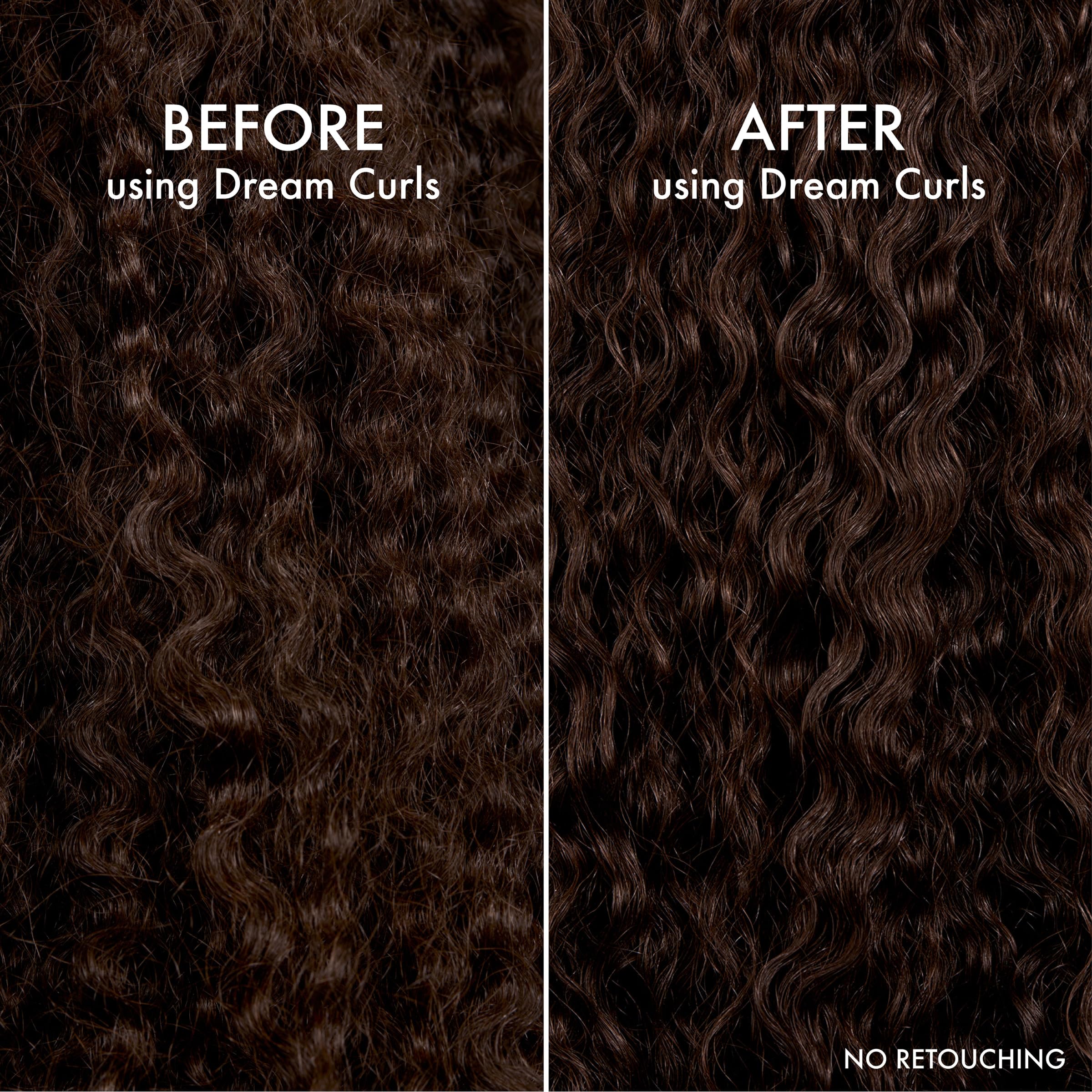 Proceso de secado con difusor para rizos definidos con Dream Curls