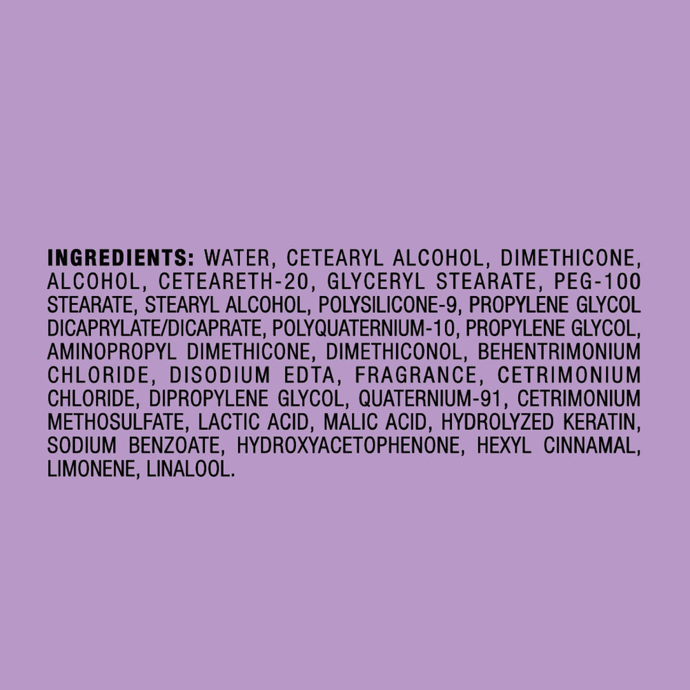 Contiene proteína de leche y aceite de almendra para acondicionar el cabello