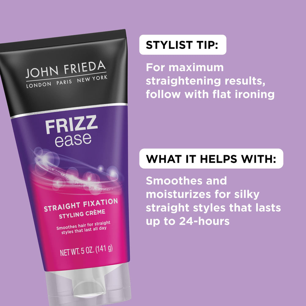 Pelo liso y suave tras usar John Frieda Frizz Ease Straight Fixation