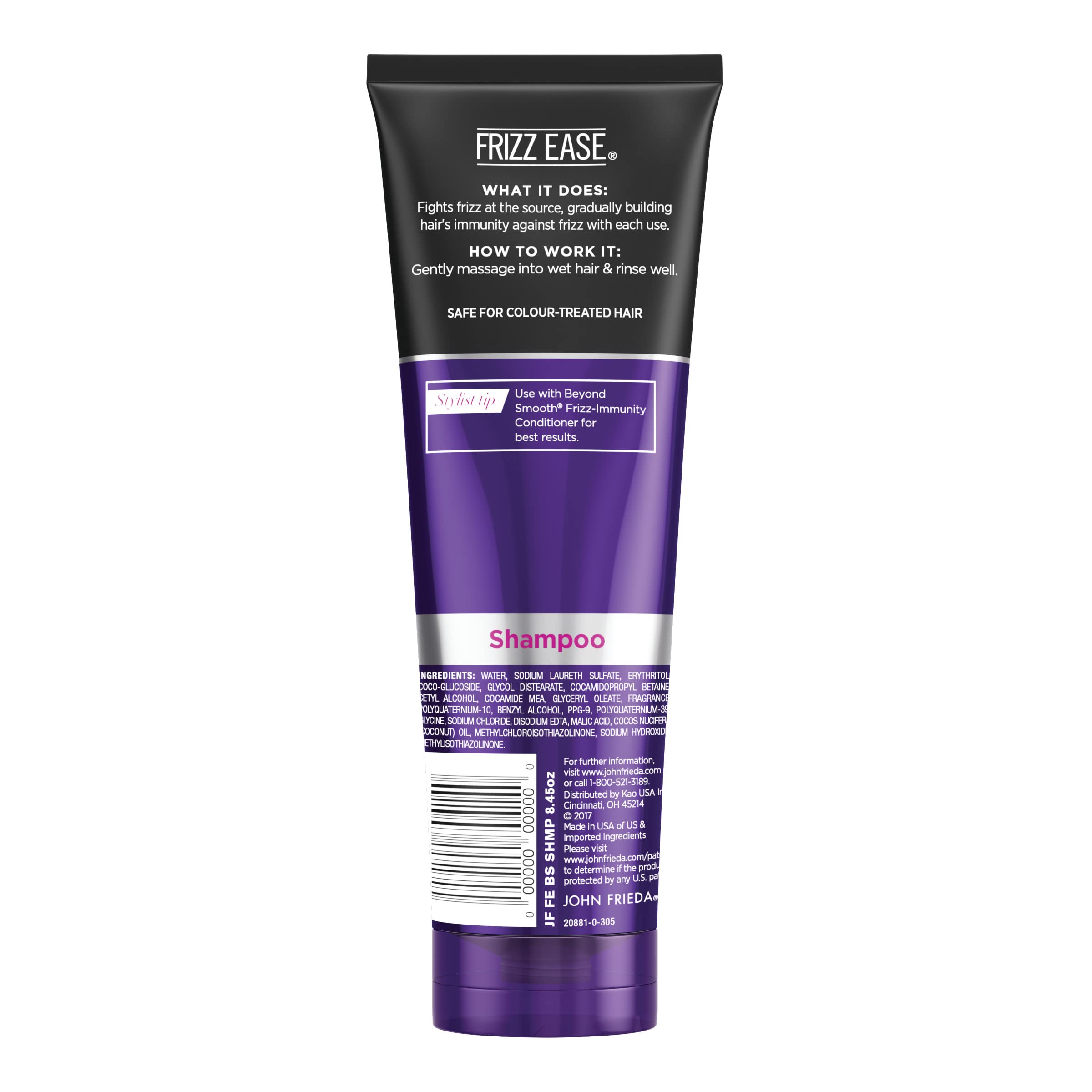 John Frieda Frizz-Immunity Shampoo, uso diario para una melena más resistente