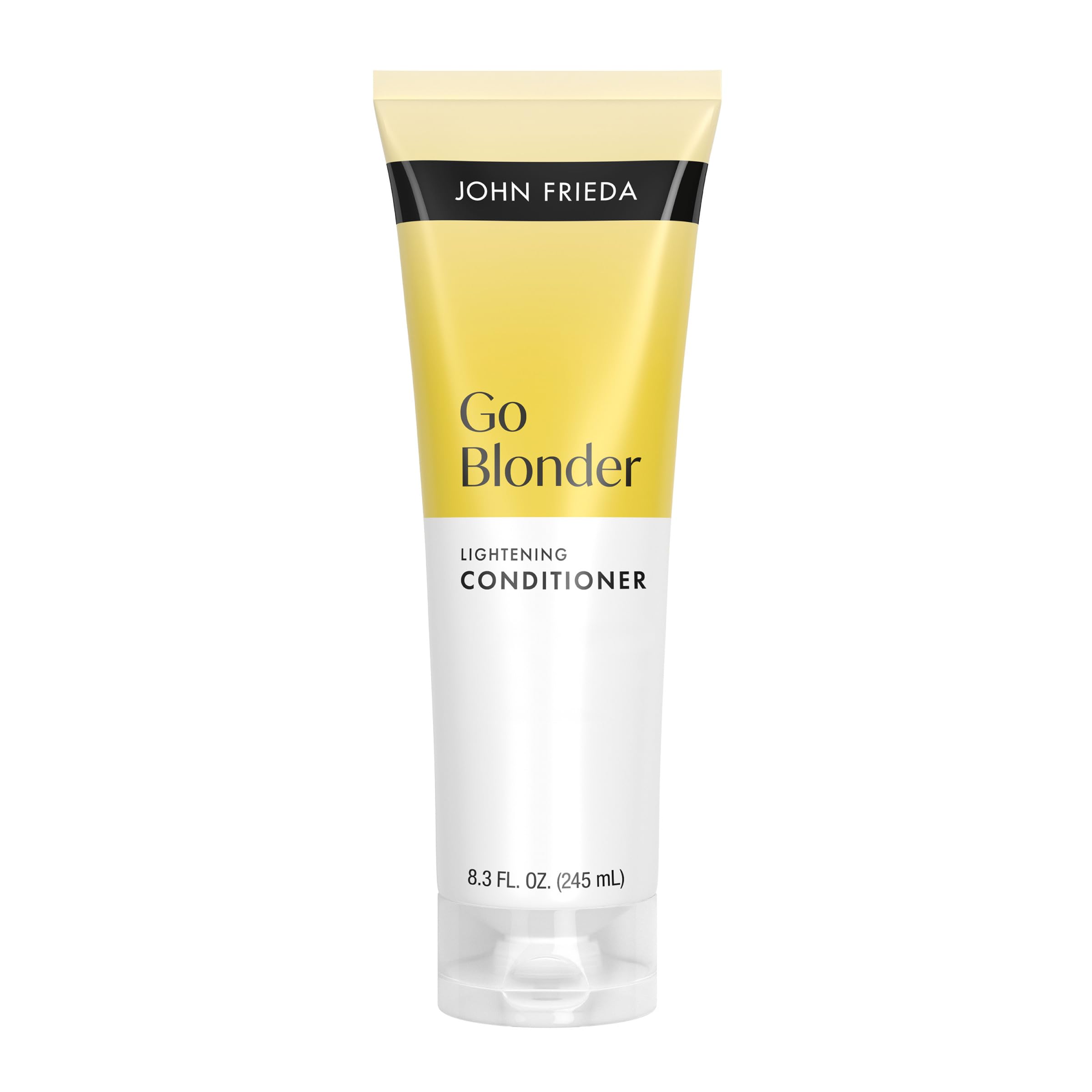 John Frieda Go Blonder Acondicionador, botella frontal, brillo e hidratación para rubios