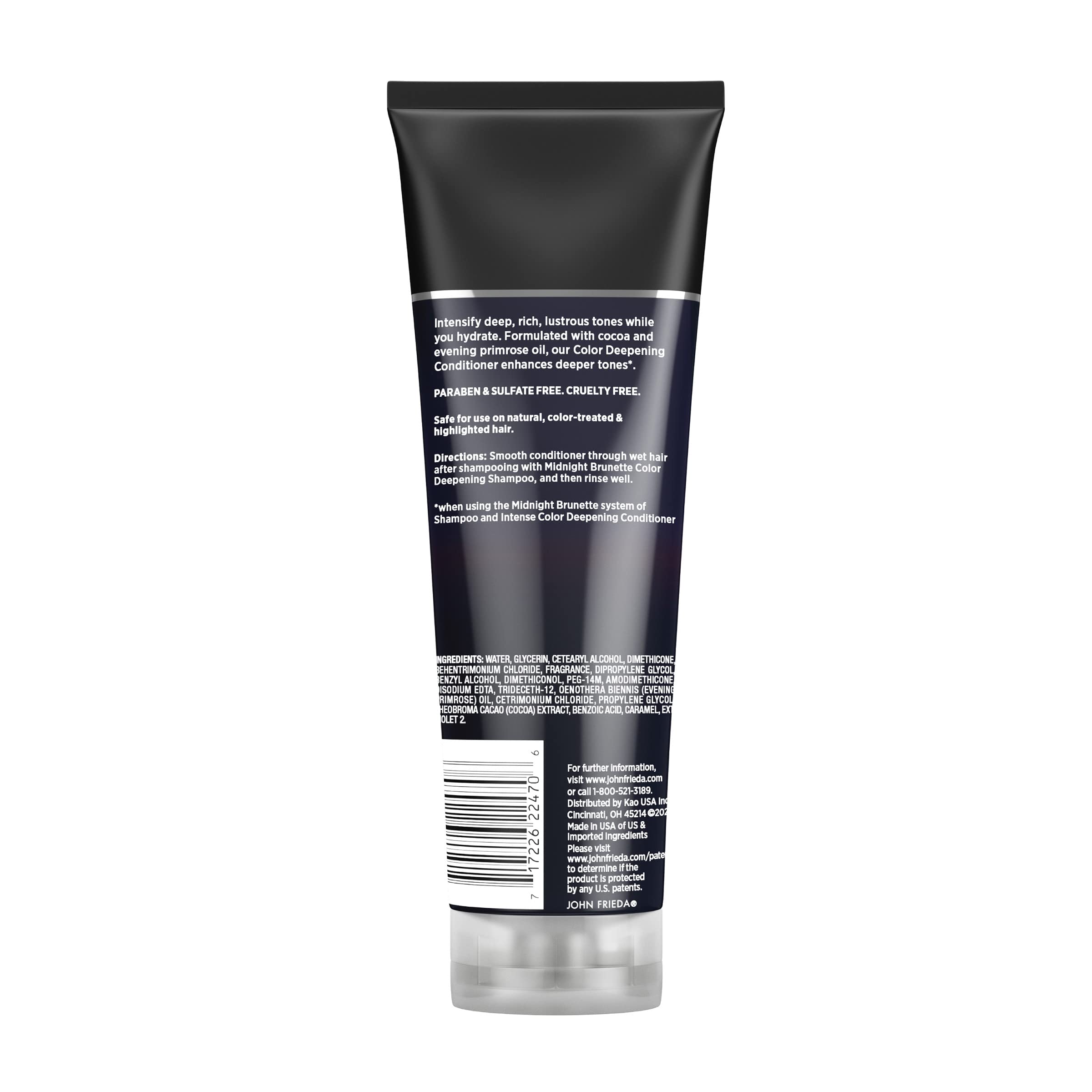 John Frieda Midnight Brunette: tono castaño intensificado que luce más profundo y luminoso.