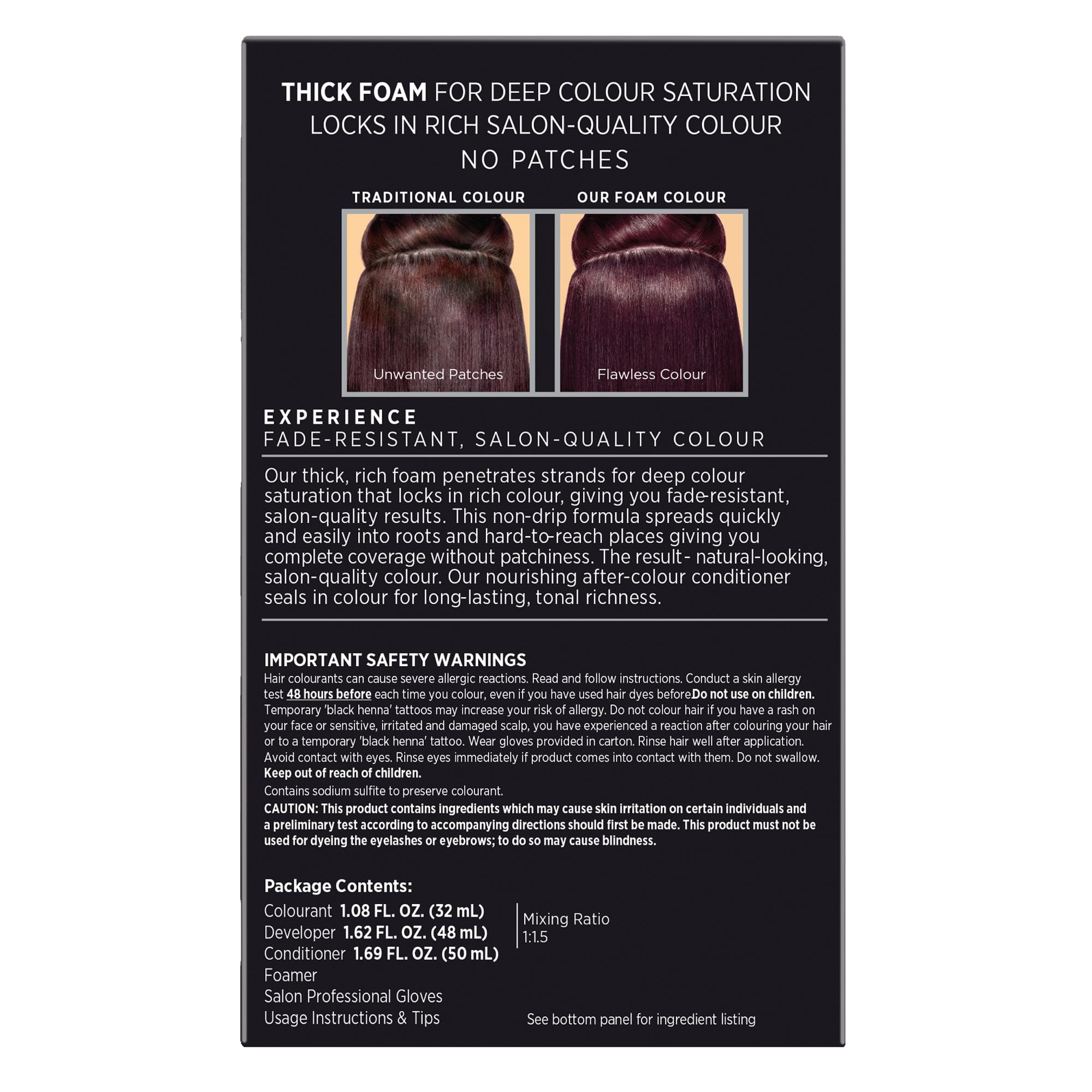 Anti-fade formula preserves rich brunette tones with John Frieda Foam Colour.