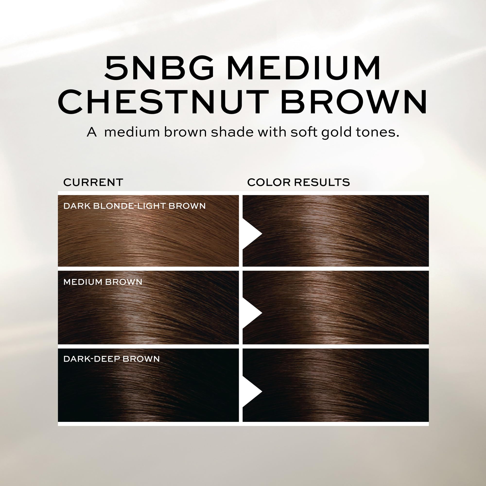 Grey hair coverage with 5NBG showing even tone and solid color