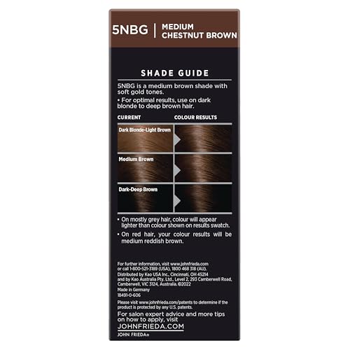 Final chestnut brown tone looks vibrant yet natural after processing