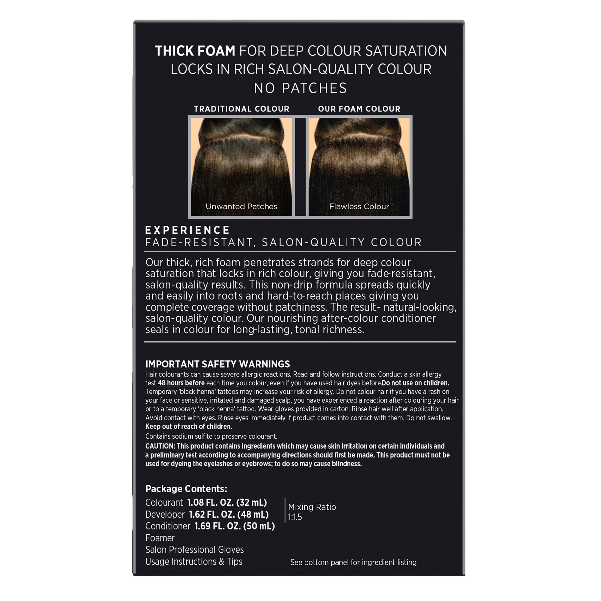 Root coloring with Precision Foam Color 5NBG for even roots