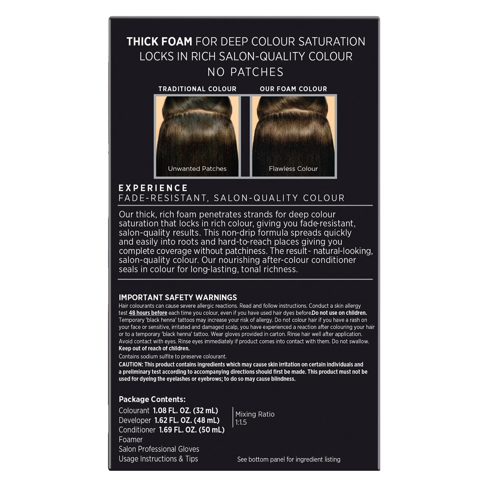Root coloring with Precision Foam Color 5NBG for even roots