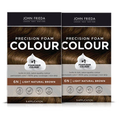John Frieda Precision Foam Color bottle for mess-free application and even coverage.