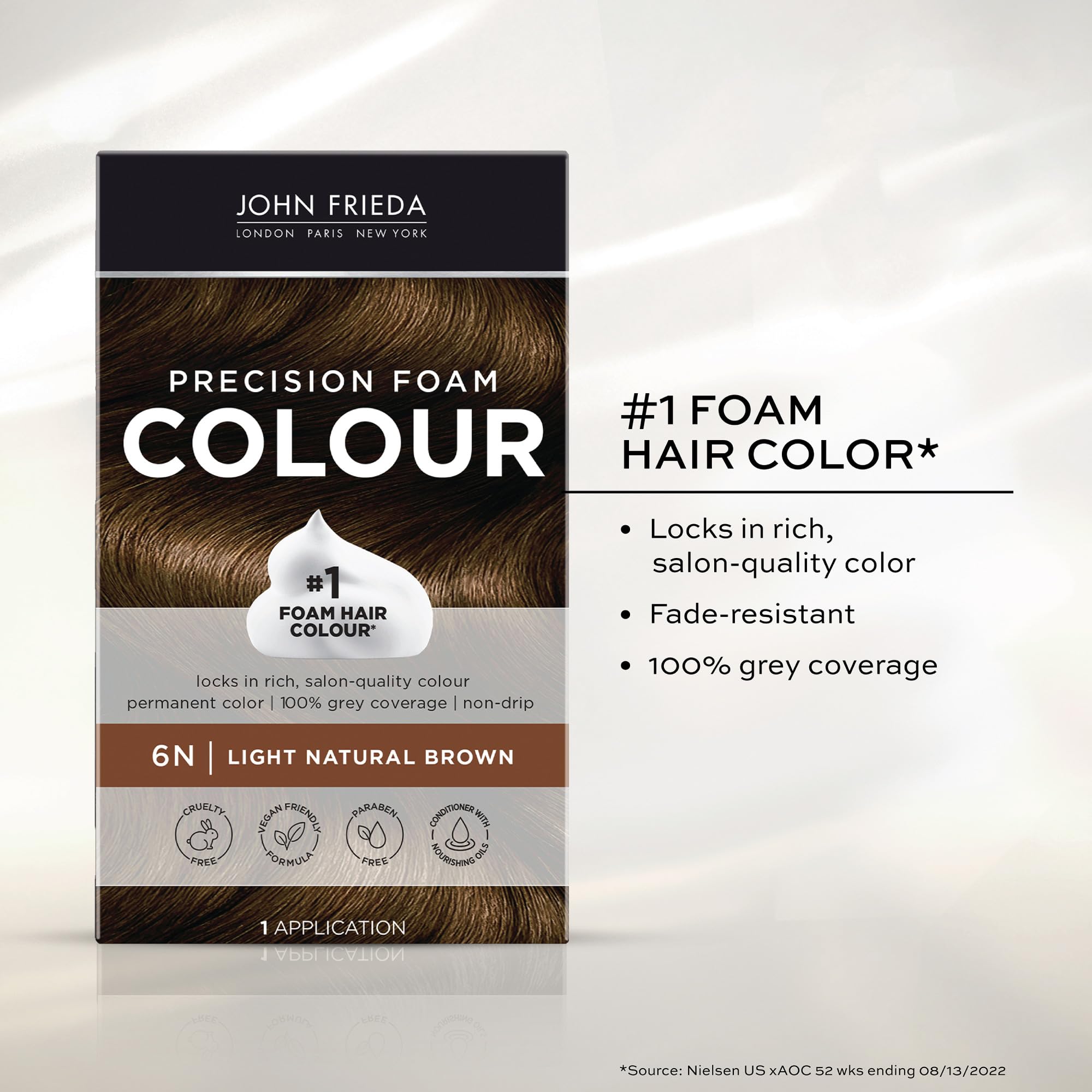 John Frieda Precision Foam Color 2-pack for two colorings.