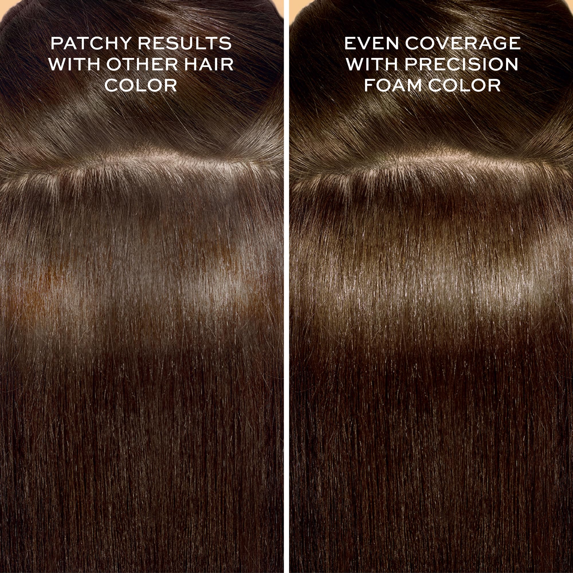 John Frieda Precision Foam Colour 3N foam in action for even distribution
