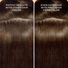 John Frieda Precision Foam Colour 3N foam in action for even distribution