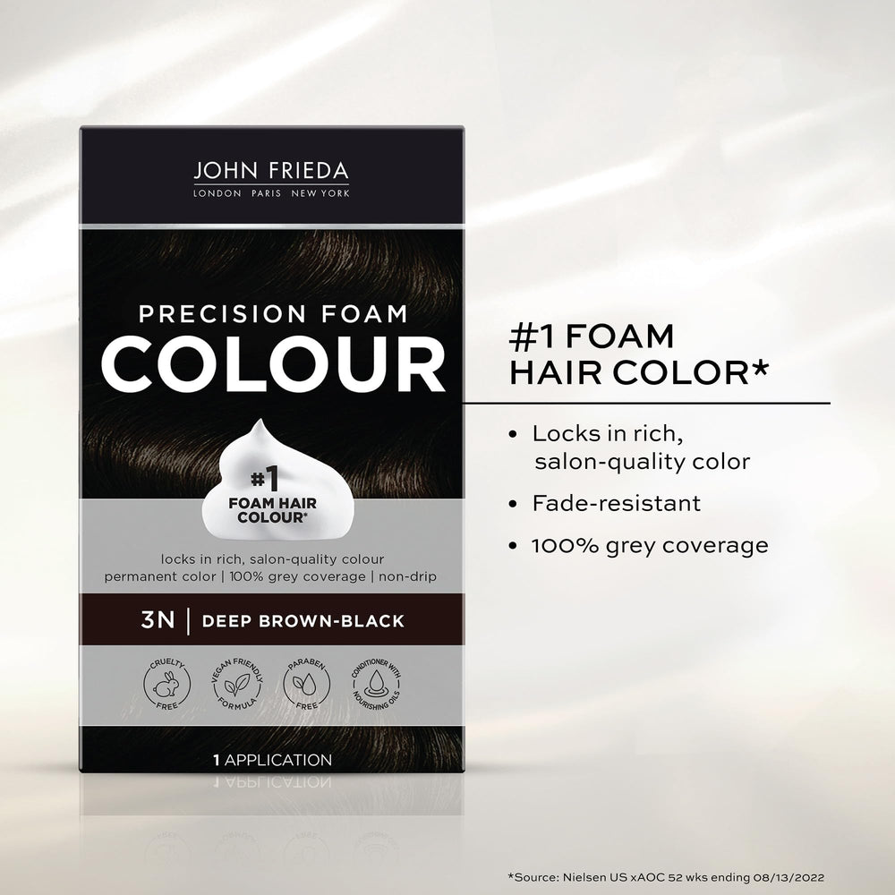 John Frieda Precision Foam Colour 3N gloves for clean coloring