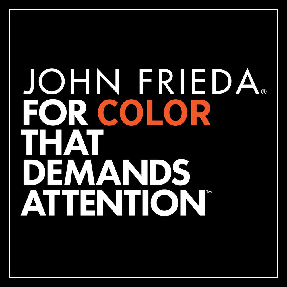 John Frieda Precision Foam Colour box and colorant kit on countertop