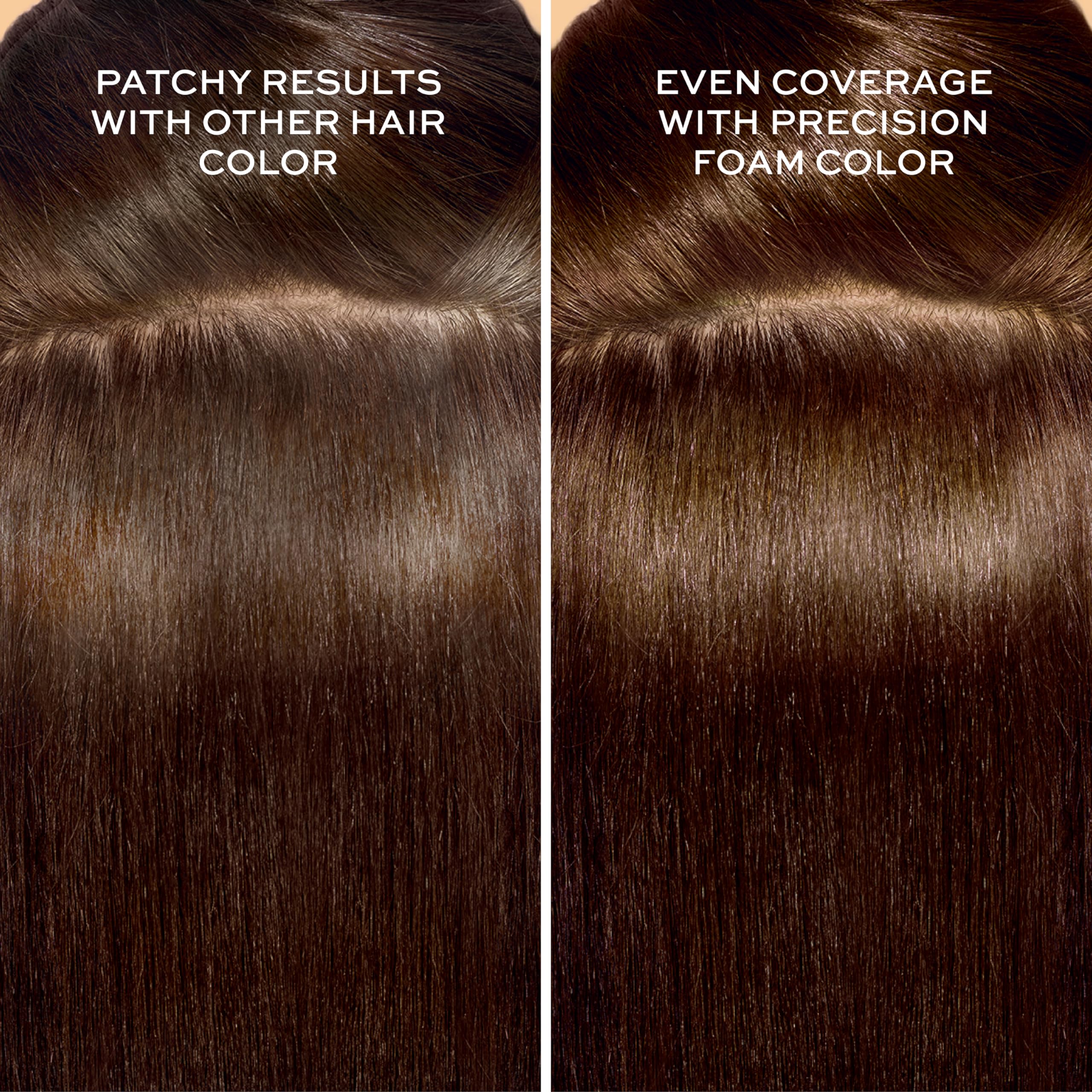 John Frieda Precision Foam Colour applying on roots for precise coverage