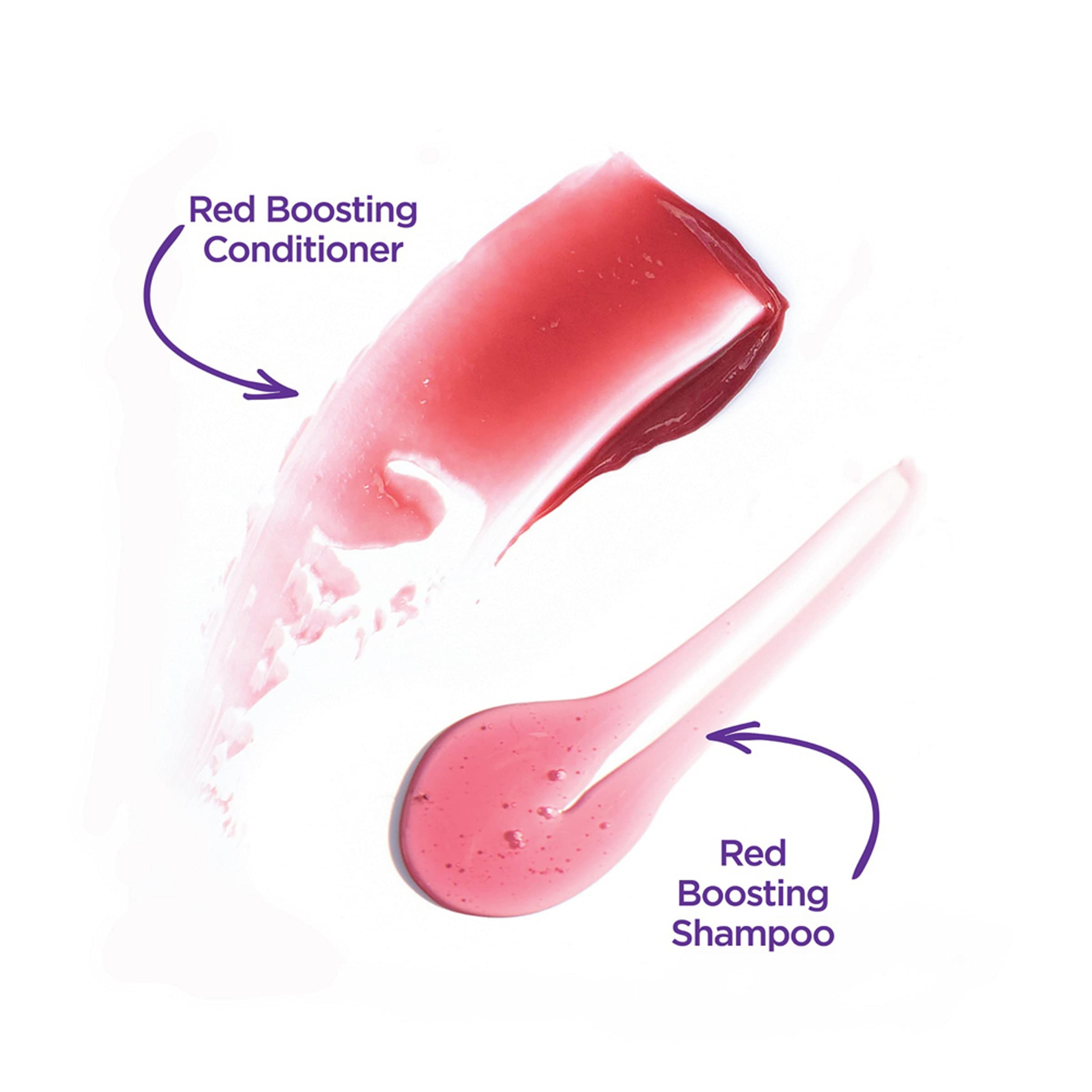 Cabello rojo luce brillo natural tras uso del producto