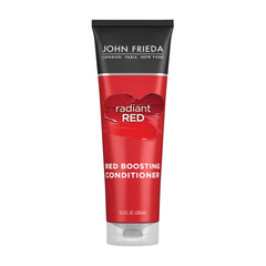 Acondicionador John Frieda Radiant Red en botella, aporta suavidad al cabello rojo
