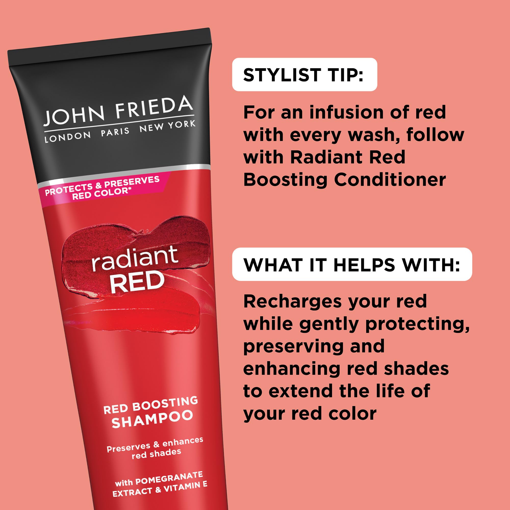 Para todos los tonos de rojo está pensado para natural o teñido.