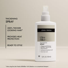John Frieda Ultrafiller aplicación en cabello con aerosol para volumen inmediato