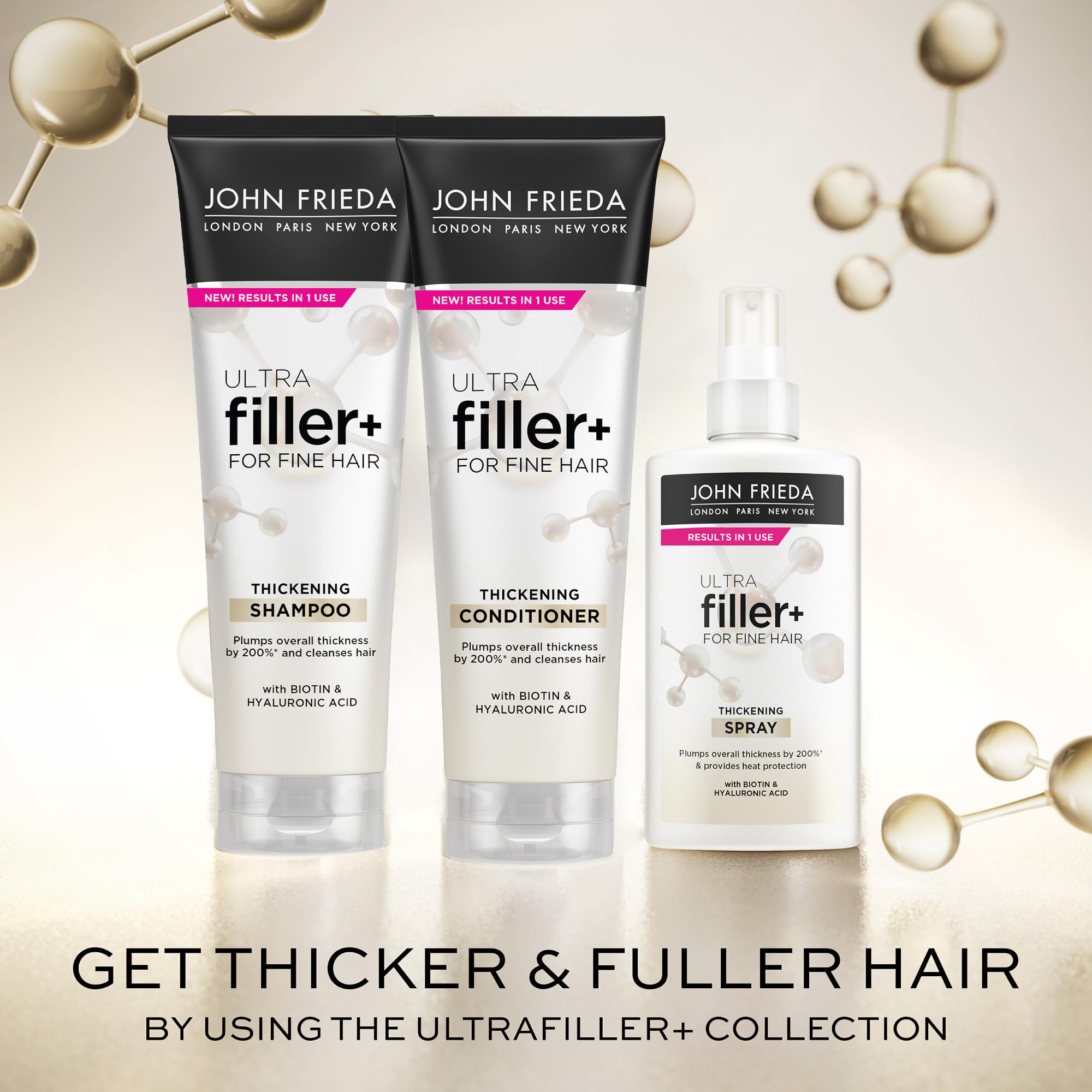 John Frieda Ultrafiller+ cuidado 3-en-1 para cabello