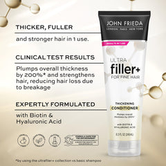 John Frieda ULTRAfiller+ textura del cabello más gruesa tras uso