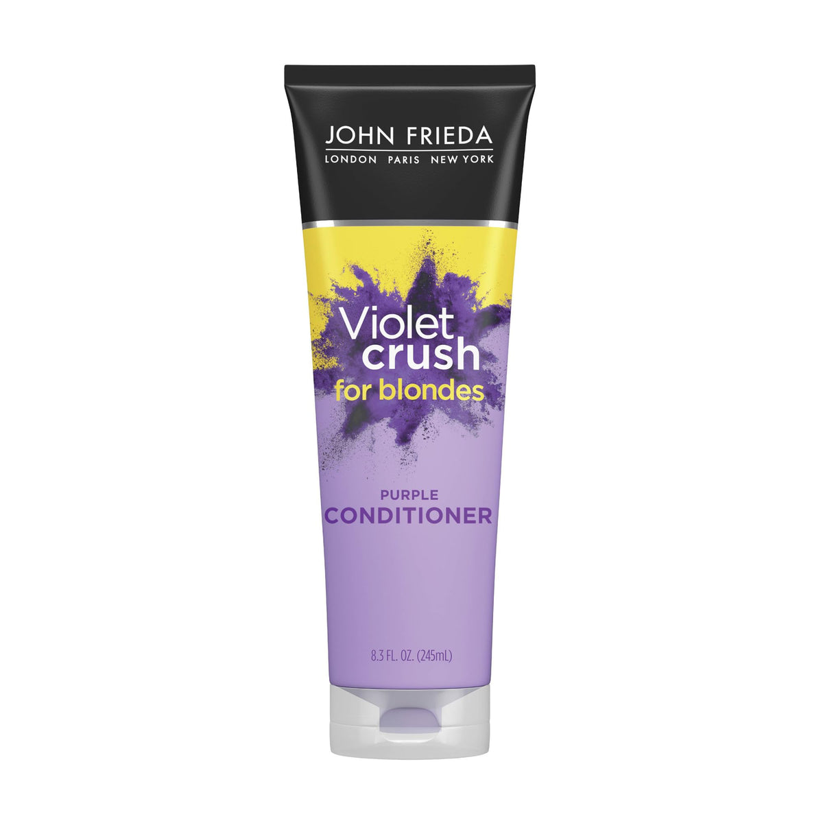 John Frieda Violet Crush Condicionador botella: hidratación profunda para rubios.