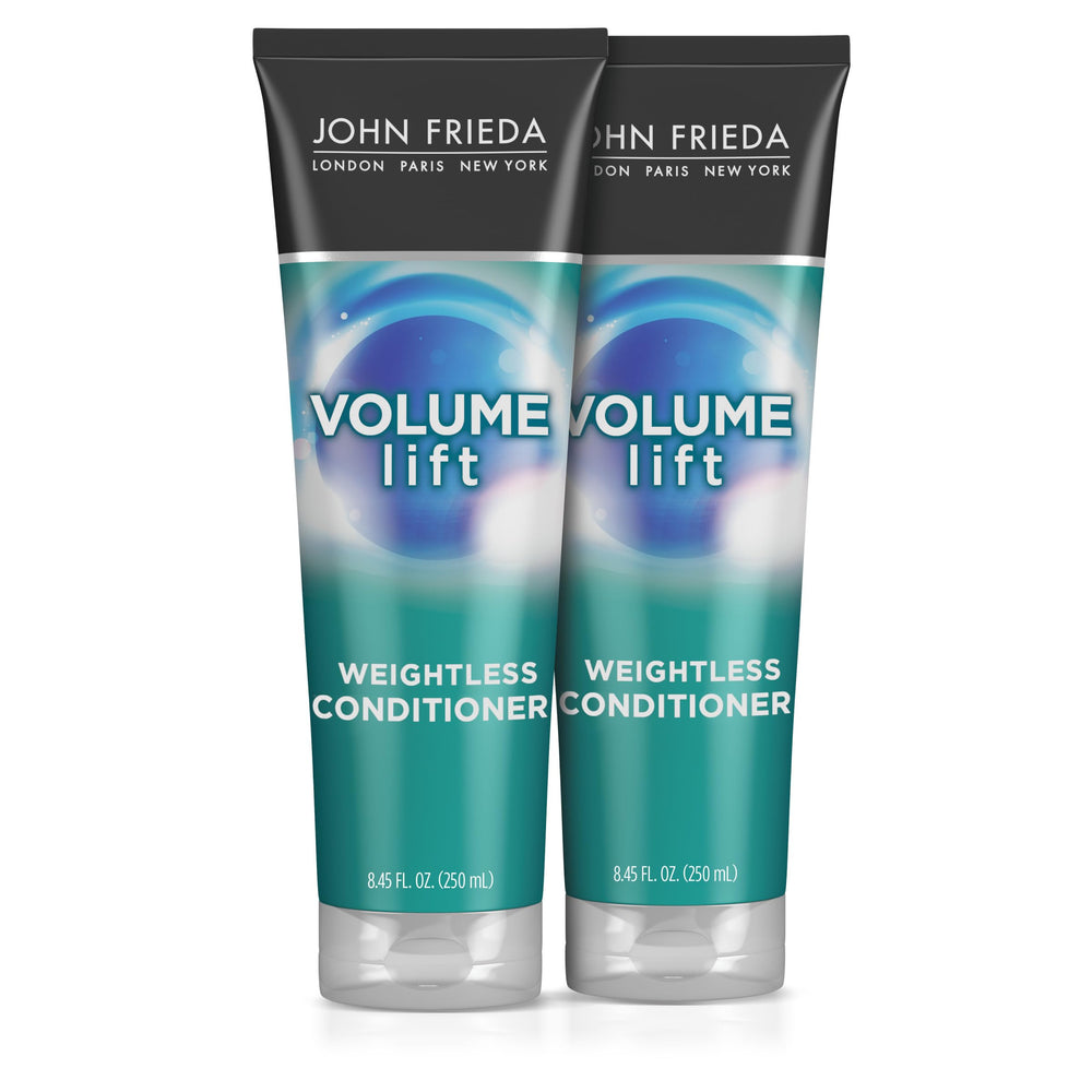 John Frieda Volume Lift: botella de acondicionador que aporta cuerpo sin peso.