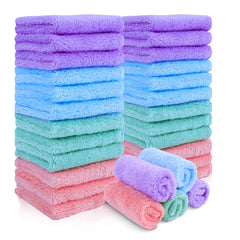 JOHOKAKITI: toallas desmaquillantes coral velvet, 28 paquetes, suaves y absorbentes para rostro.