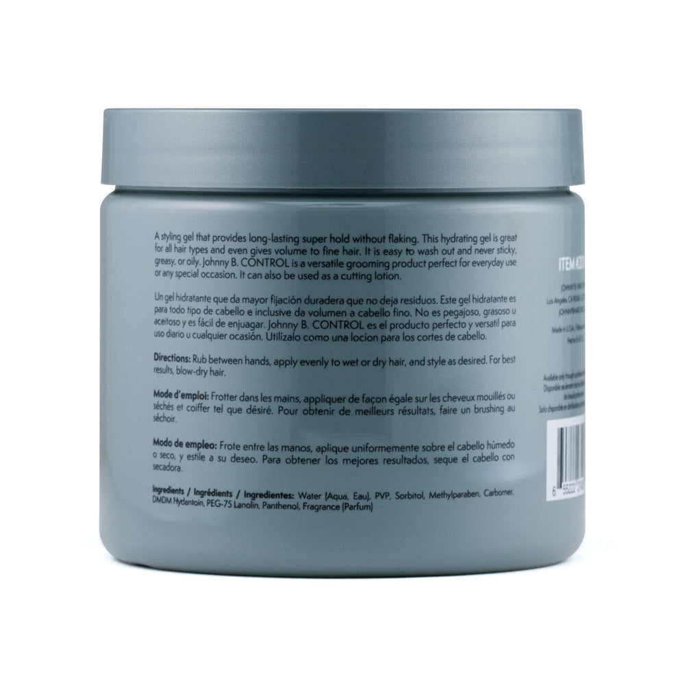 JOHNNY B. Control gel volumen para pelo fino sin apelmazar.