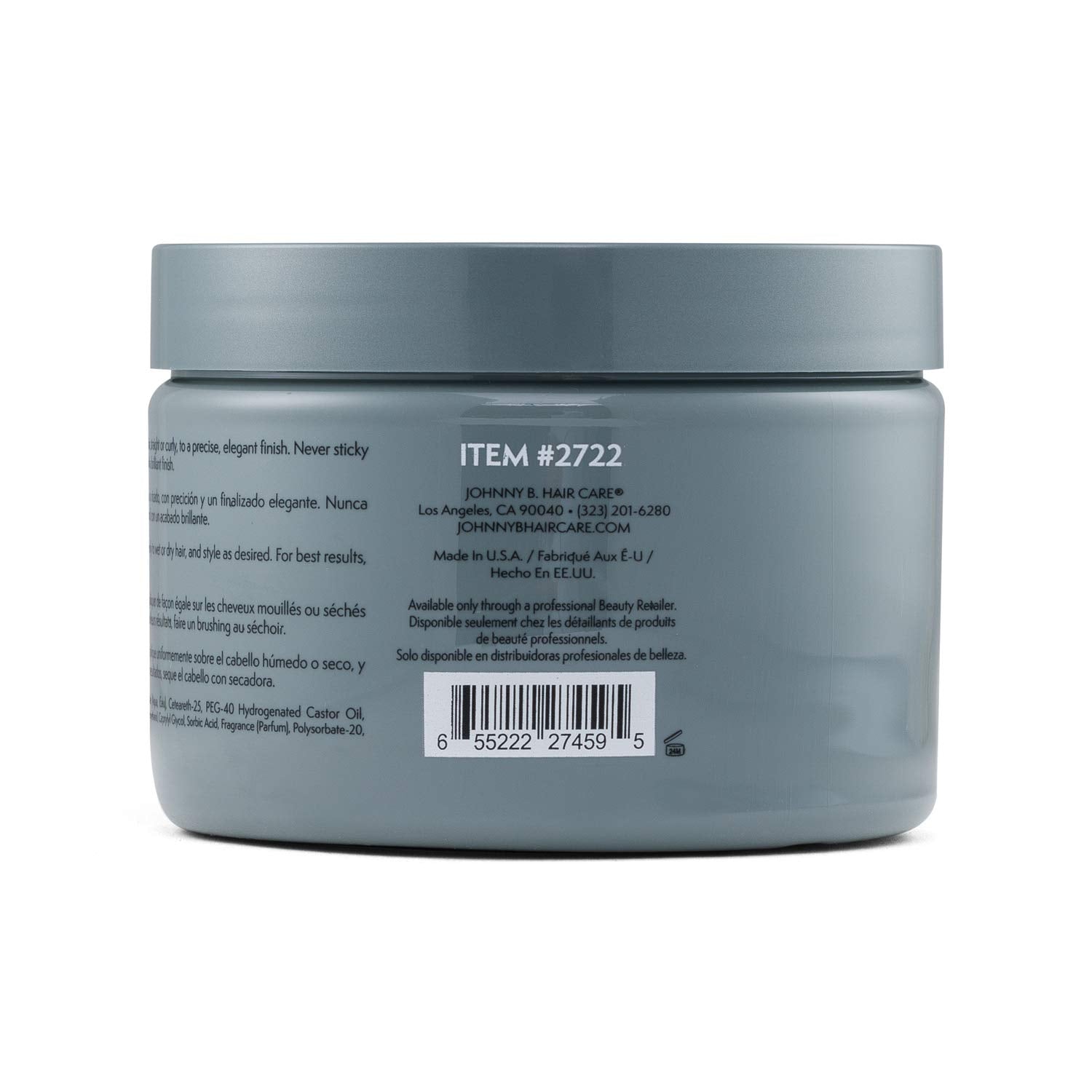 Johnny B. Dope Texture Gel hair texture swatch shows versatile control.