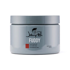 Johnny B. Fuddy matte styling gel bottle, 12oz, ready for all-day hold.