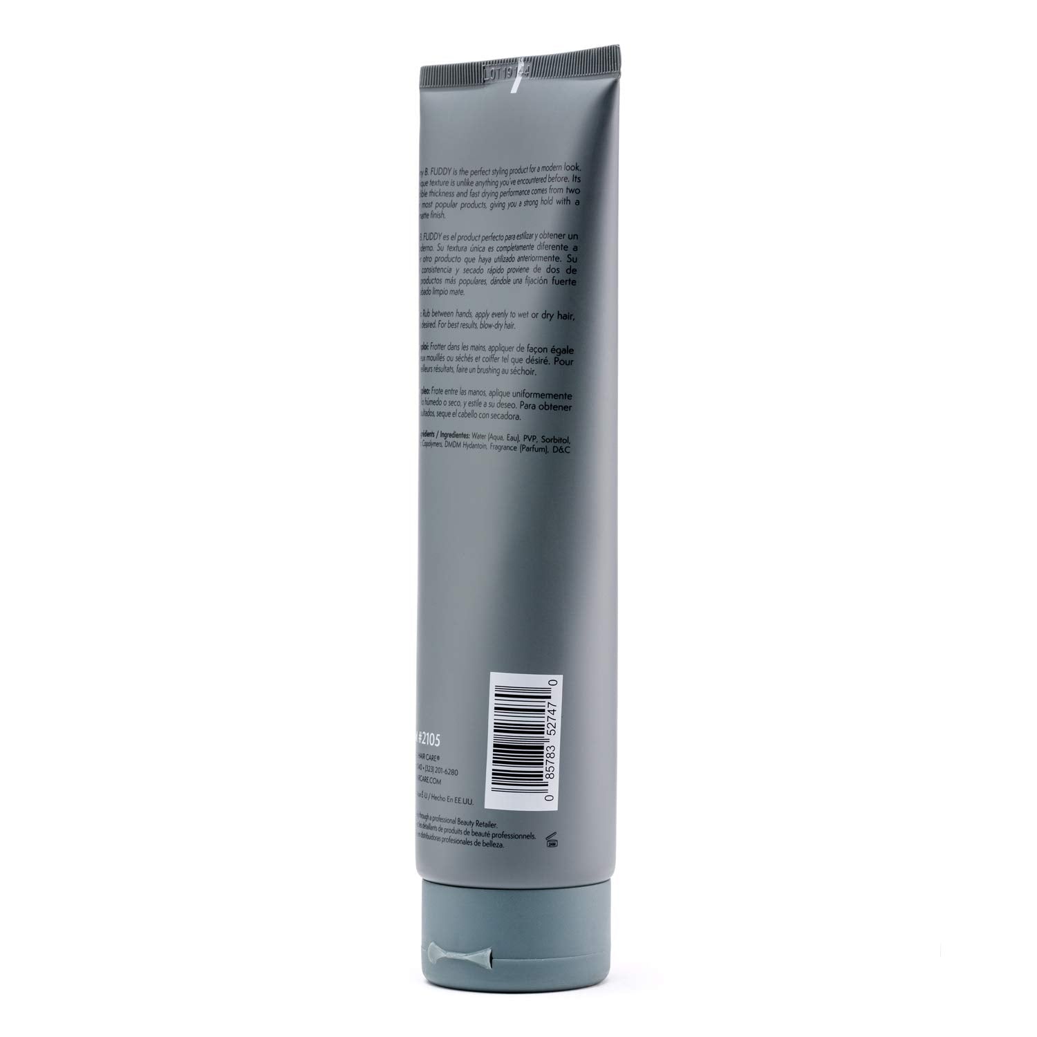 Close-up of Johnny B. Fuddy gel highlighting matte finish and thickness.