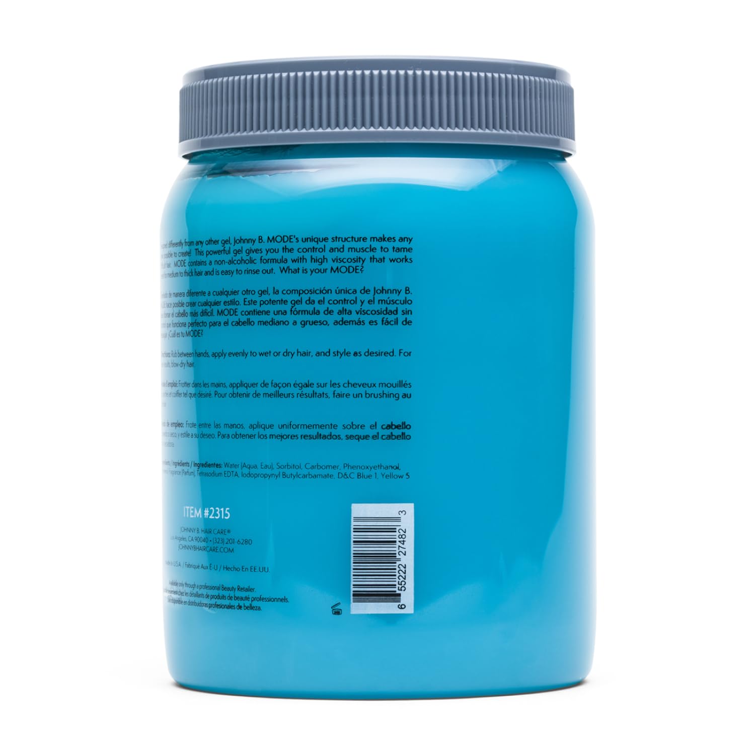 JOHNNY B. Mode texture swatch demonstrating high viscosity for controlled styling