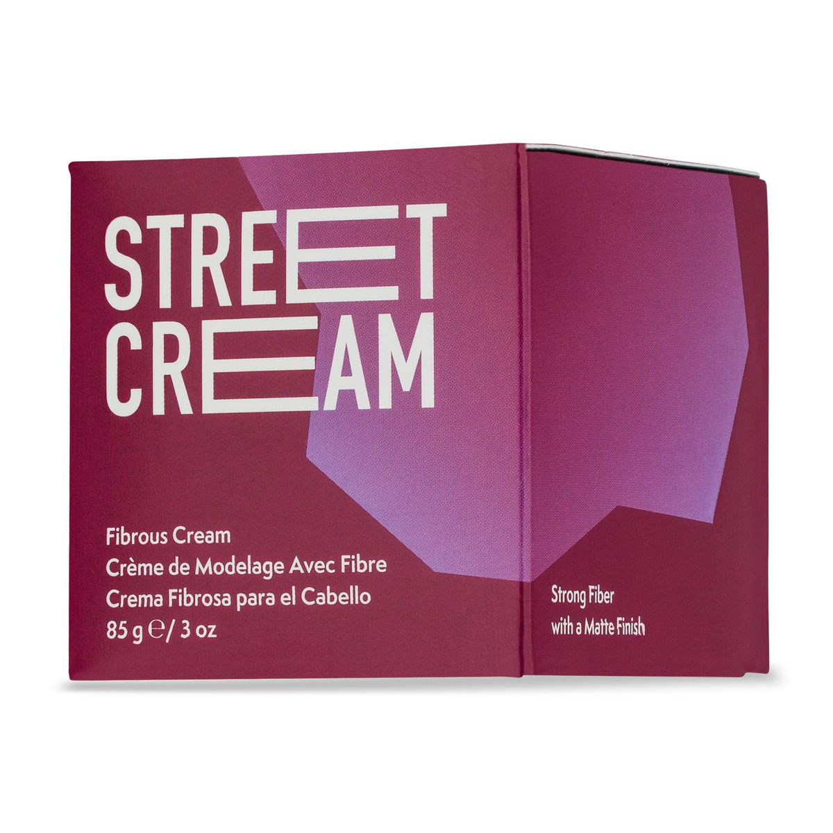 JOHNNY B. Street Cream envase de 3 oz para peinados duraderos.