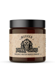 Johnny Slicks rugged pomade jar shows strong hold and shine for defined styles