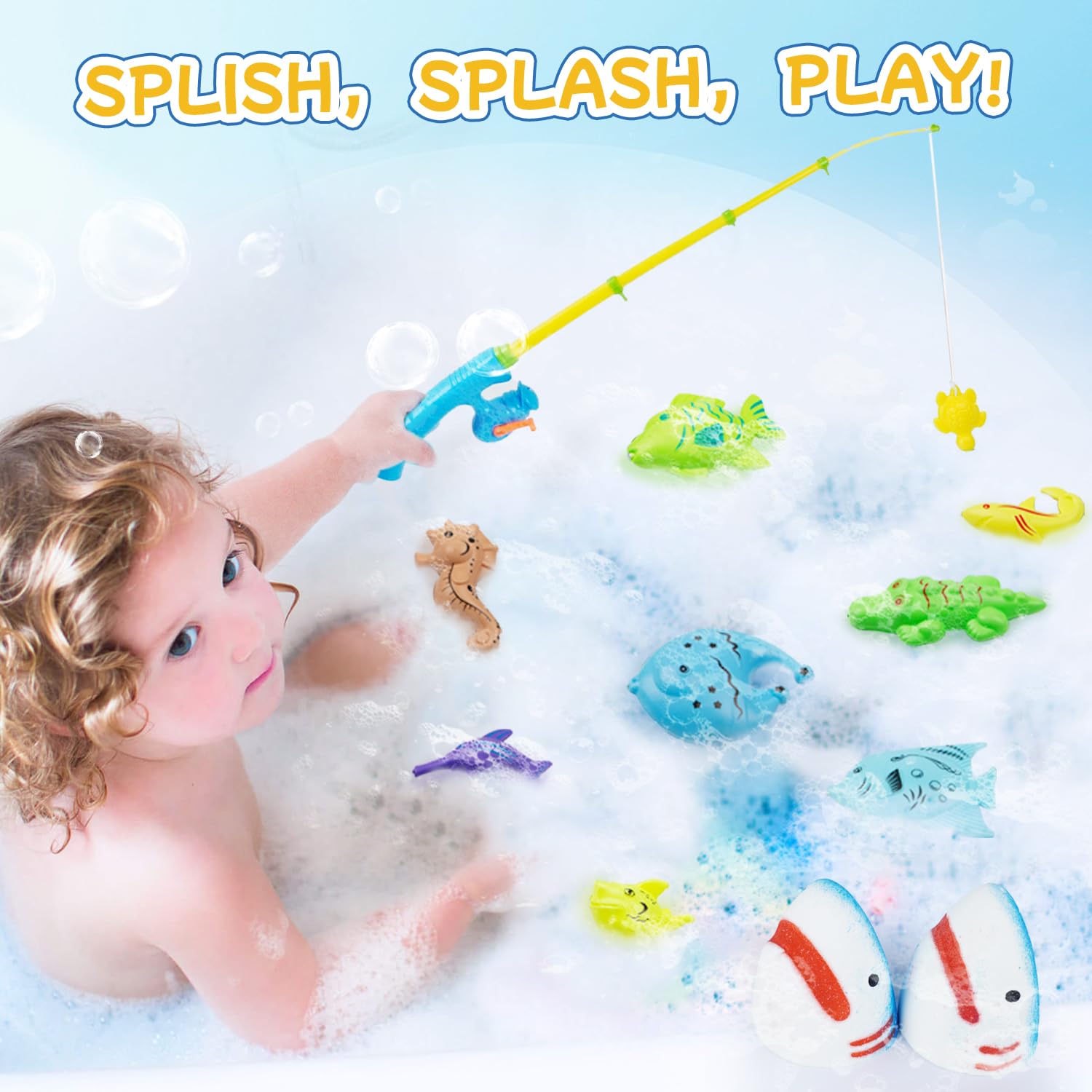 Juguetes de pesca sorpresa de nueve piezas JOI MEW