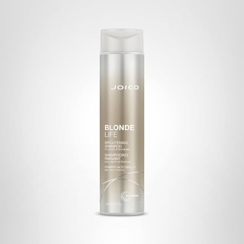 Joico Blonde Life Brightening Shampoo after rinse hair feels soft and shiny.