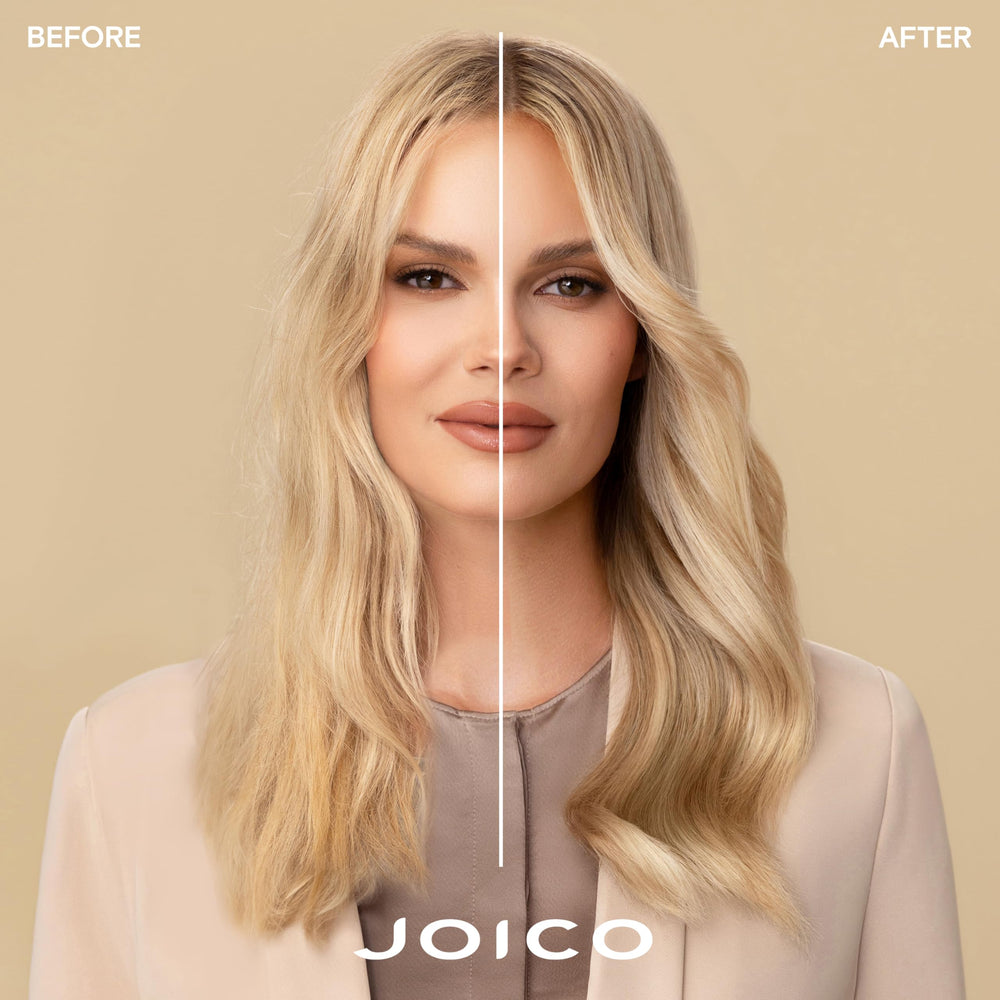 Joico Blonde Life Brightening Shampoo lather highlights powerful cleansing and blonde protection.