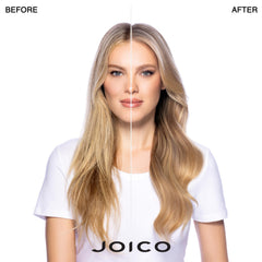 Joico Blonde Life acondicionador: textura cremosa facilita peinado y control.