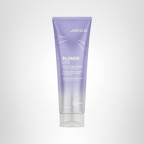 Joico Blonde Life Violet Conditioner after use reveals cool-toned shine on hair.