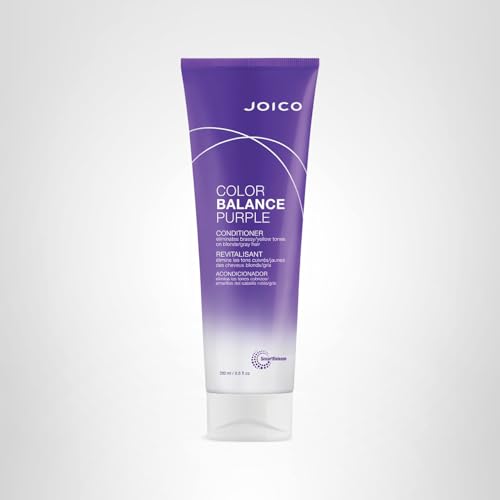 Joico Color Balance Purple Conditioner application on damp hair for styling-ready results