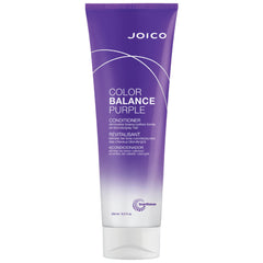 Joico Color Balance Purple Conditioner bottle neutralizes yellow tones for cooler blondes