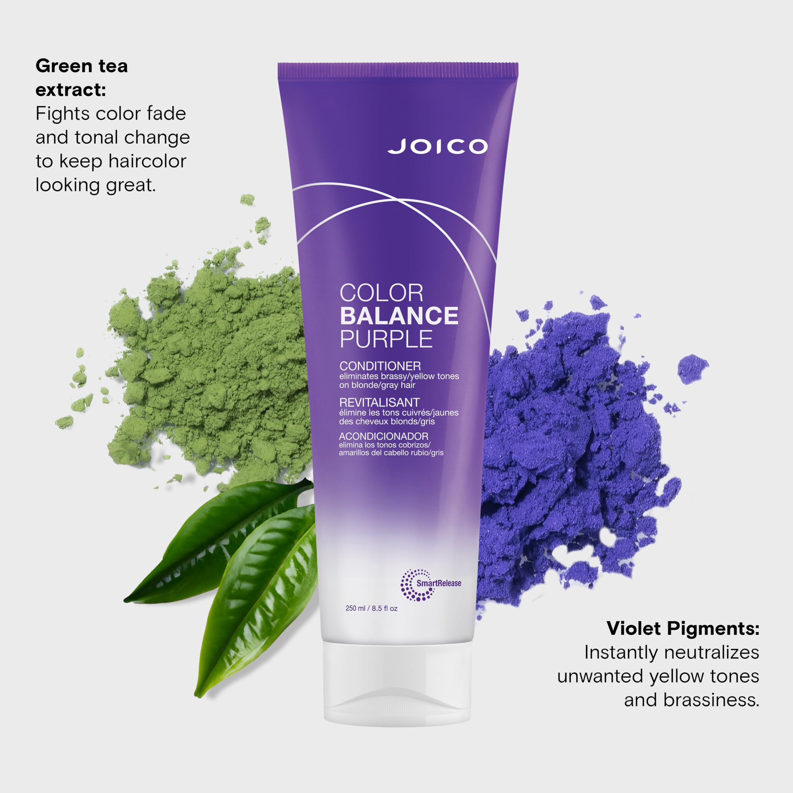 Joico Color Balance Purple Conditioner violet pigments neutralize brassiness instantly