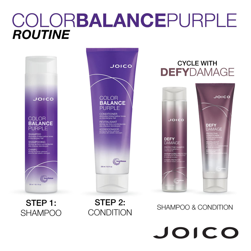 Joico Color Balance Purple product set packaging highlights value.