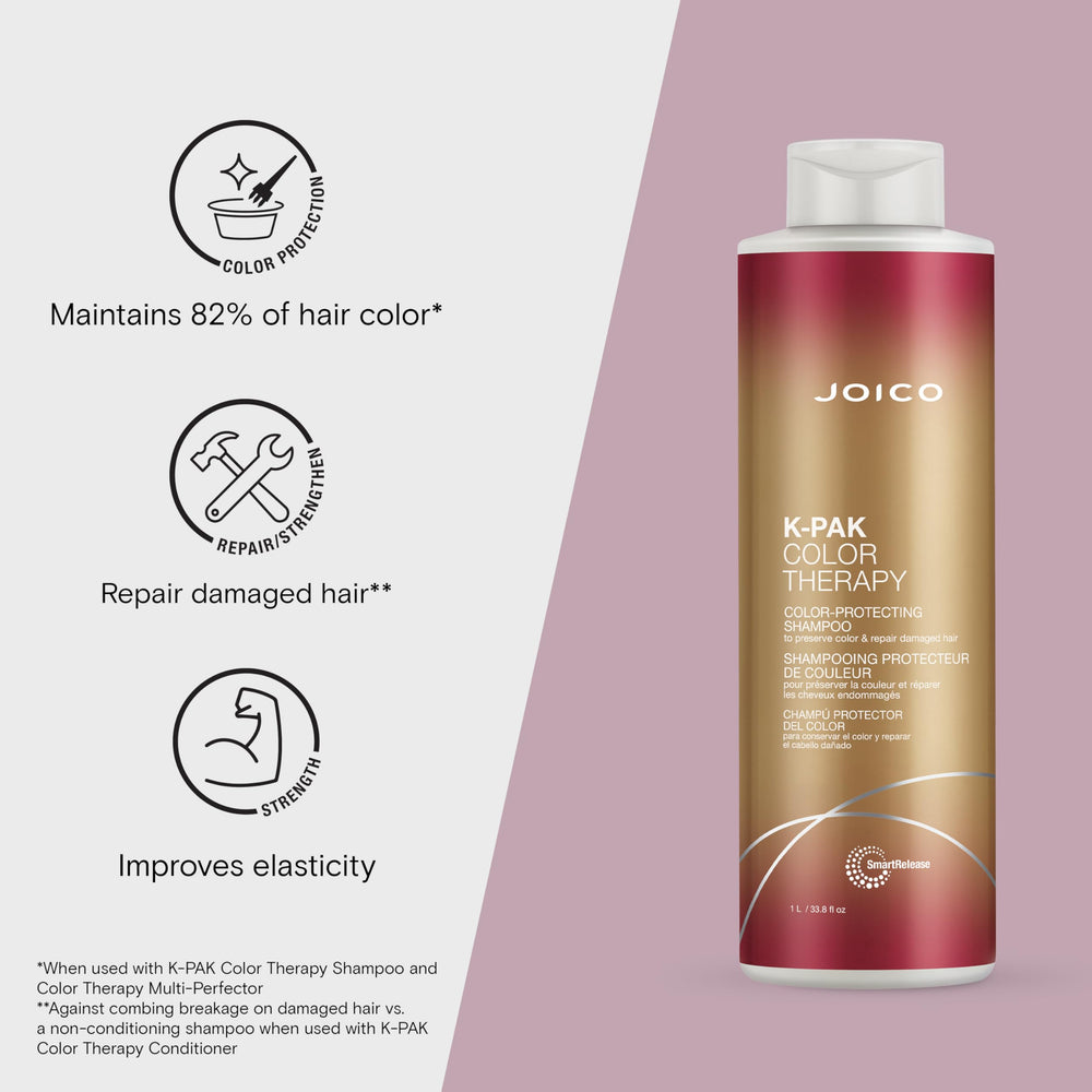 Joico Color Therapy argan-oil closeup highlights nourishing hydration.