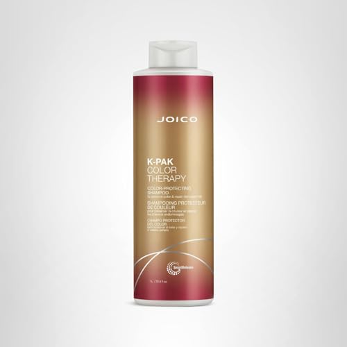Joico Color Therapy color retention closeup indicates vibrant shade longevity.