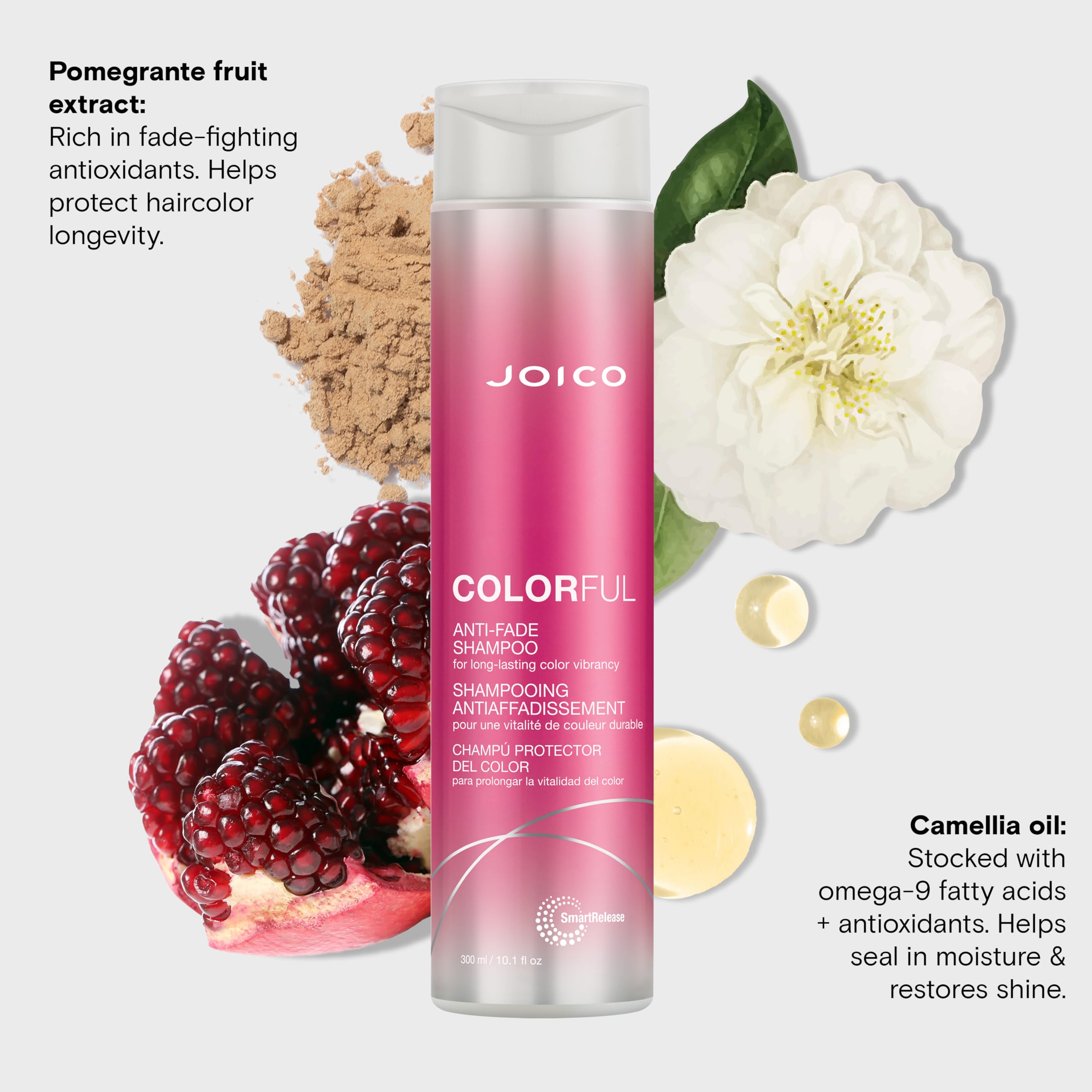 Joico Colorful Anti-Fade Shampoo: espuma cremosa limpia sin desvanecer el color