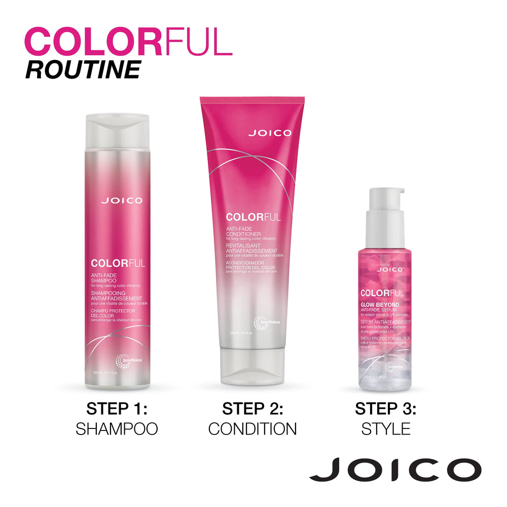 Joico Colorful Anti-Fade color protection after wash highlighting lasting vibrancy