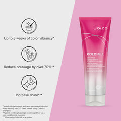 Joico Colorful Anti-Fade Conditioner label highlights color protection.