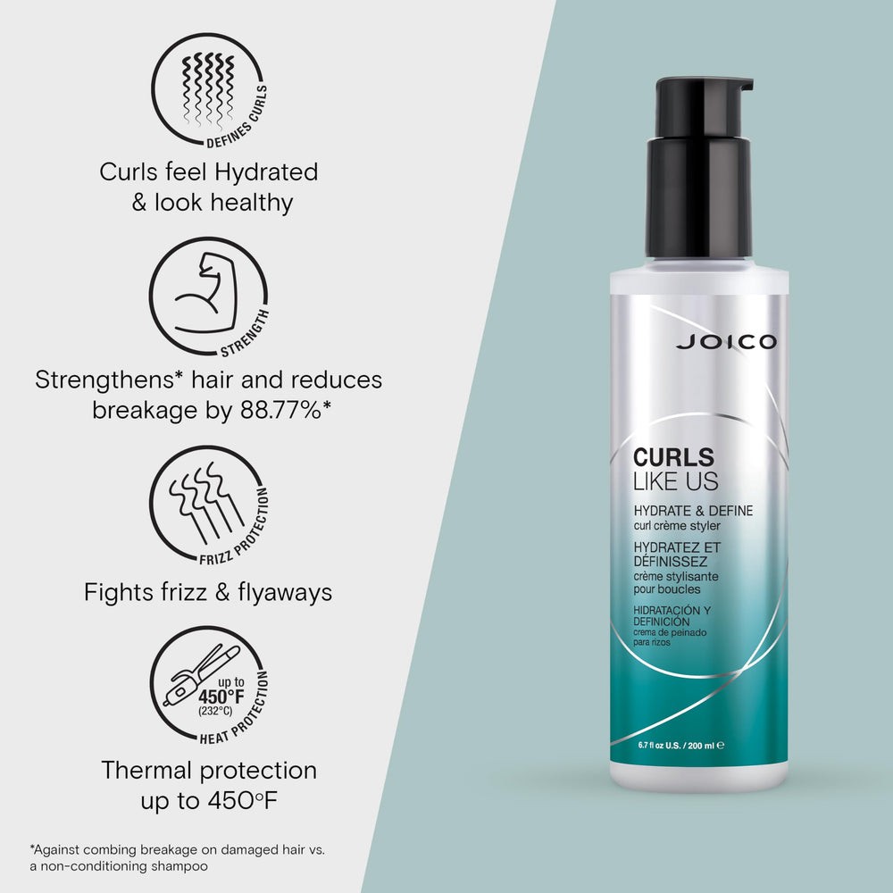 Cream texture swatch shows rich, smooth cream for even curl coating.